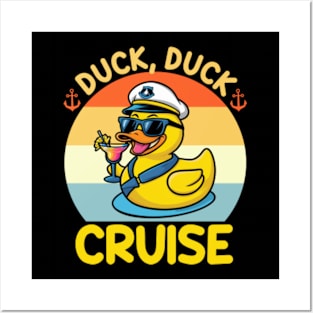 Duck Duck Cruise Funny Family Matching Cruise Posters and Art